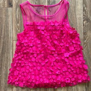 Embellished Pink Top- Anthropology